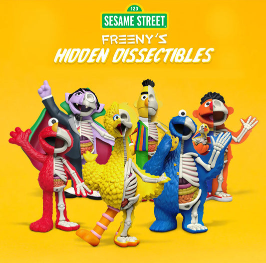 Mighty Jaxx Freeny's Hidden Dissectible - Sesame Street  Box of 12 Random Figures-Blind Box