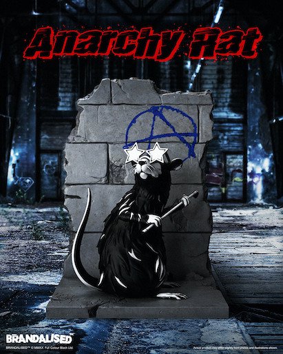Mighty Jaxx - ANARCHY RAT BY BRANDALISED BANKSY
