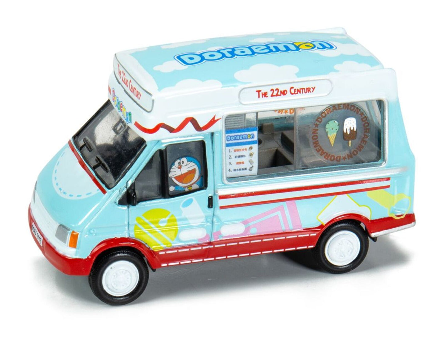 Tiny City - Die-cast Model Car- Doraemon Ice cream truck DORA012